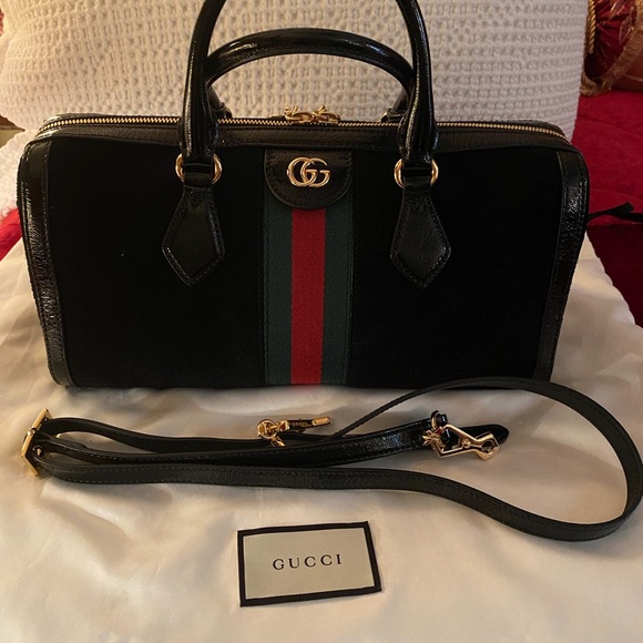 GUCCI OPHIDA BOSTON BAG Authentic - Picture 1 of 16